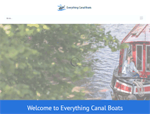 Tablet Screenshot of everythingcanalboats.com